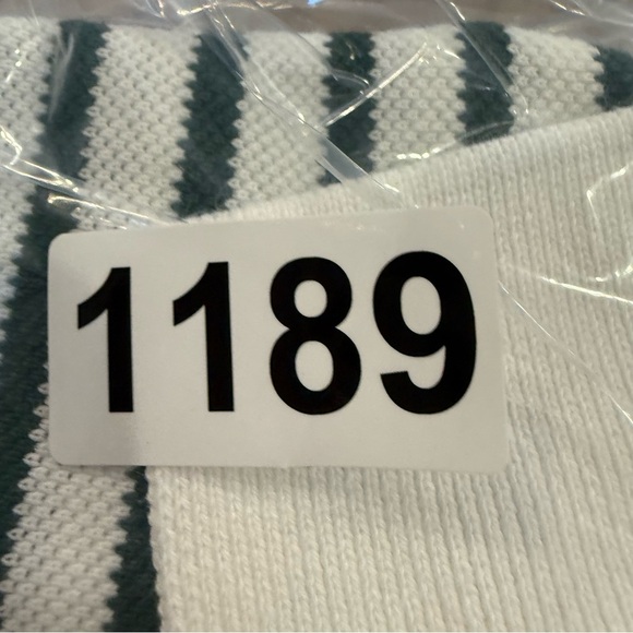 Purificacion Garcia Polo Shirt Men’s Sz L Green Stripes Logo Preppy Old Money - Picture 8 of 8